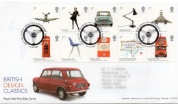 GREAT BRITAIN 2009 British Design Classics FDC - 2001-2010 Em. Décimales