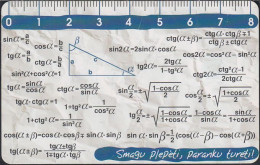 Litauen - LIT-127 Chipcard - Mathematic Formula 1 - Pythagoras - 75 Units - Lituania