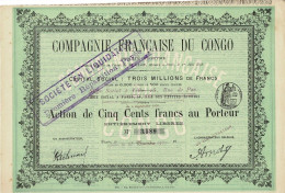 Titre De 1907 - Compagnie Française Du Congo - Africa