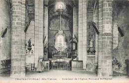 87 - CHATEAUPONSAC _S22640_ Intérieur De L'Eglise Romane - Chateauponsac