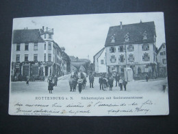 ROTTENBURG , Strasse  , Schöne Karte 1904 - Rottenburg