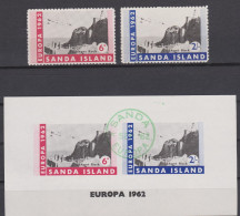 SANDA Island 1962 Europa CEPT MNH Set + CTO S/s - 1962