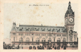 Paris * 12ème * La Façade De La Gare De Lyon * Ligne Chemin De Fer - Arrondissement: 12