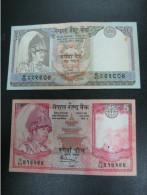 Nepal Early Banknote Used With Hole - Nepal