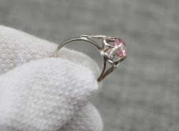 Beautiful Vintage Silver Ring With Stone - Rings