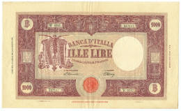 1000 LIRE BARBETTI GRANDE M TESTINA BI REPUBBLICA ITALIANA 12/07/1947 BB+ - Altri & Non Classificati