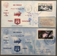 France, Premier Vol, Boeing 747 - PARIS / HANOVRE 16.4.1975 - (B1303) - First Flight Covers