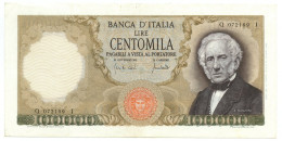 100000 LIRE ALESSANDRO MANZONI SENZA FIBRILLE FUORI SERIE UFF. 19/07/1970 BB/SPL - Altri & Non Classificati