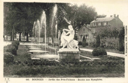 FRANCE - Bourges - Jardin Des Prés Fichaux - Basasin Aux Nymphées - Carte Postale Ancienne - Bourges