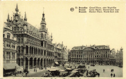 BELGIQUE - Bruxelles - Grand'place Et Nord-Est - Carte Postale Ancienne - Plazas