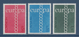 Monaco - YT N° 863 à 865 ** - Neuf Sans Charnière - 1971 - Nuevos