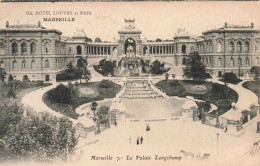 FRANCE - Marseille - Le Palais Longchamp - Hôtel Louvre Et Paix - Carte Postale Ancienne - Unclassified