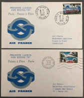 France, Premier Vol, Boeing 747 - PARIS / POINTE A PITRE 3.11.1970 - (B1366) - Premiers Vols