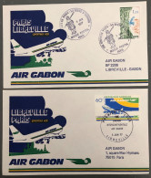 France, Premier Vol, Boeing 747 - PARIS / LIBREVILLE 3.6.1977 - (B1377) - Premiers Vols