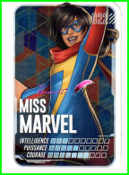 Carte Leclerc " MARVEL " 2022 - N° 22 MISS MARVEL Brillante  - Marvel