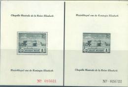 BELGIUM - 1951 - MNH/**  - CHAPELLE MUSICALE ELISABETH - COB PR47-48 - Lot 25831 - Privados & Locales [PR & LO]