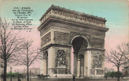 FRANCE - Paris - Arcs De Triomphe De L'Etoile - Colorisé - Carte Postale Ancienne - Triumphbogen