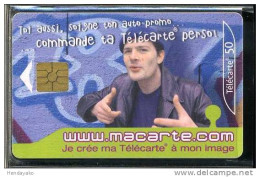 F1179   10/2001 MACARTE.COM BLEUE.TÉLÉCARTE PERSO  50 GEM2 - 2001