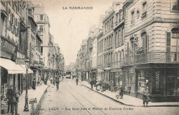 Caen * La Rue St Jean Et Maison Charlotte Corday * Confiserie * Tram Tramway - Caen