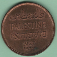 PALESTINE - 2 MILS 1927 - Kolonien