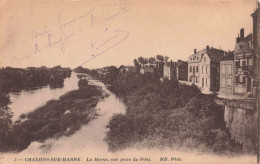 FRANCE - Châlon Sur Marne - La Marne - Vue Prise Du Pont -  Carte Postale Ancienne - Châlons-sur-Marne