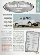 RENAULT DAUPHINE De 1956 - Fiche Technique De La Collection Hachette : Un Siècle D'automobile. - Voitures
