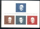 Bund Block 04 Konrad Adenauer Postfrisch MNH ** - 1959-1980