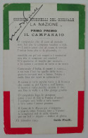 Firenze 1916 - Cartolina "Concorso Stornelli Del Giornale La Nazione" Primo Premio "Il Campanaio" - Demonstrationen