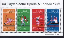 Bund Block 08 Olympische Spiele München Used Gestempelt (ESST) München - 1959-1980