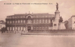 FRANCE - Lille - Le Palais De L'Université Et Le Monument Pasteur - EC - Carte Postale Ancienne - Lille