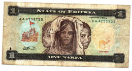 ERITREA - 1997 - 1 Nafka - P 1 Used - Erythrée