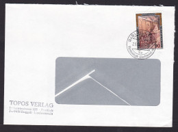 Liechtenstein: Cover, 1987, 1 Stamp, Sculpture, History, Heritage, Art (roughly Opened) - Briefe U. Dokumente