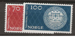 1971 MNH Norway, Mi 619-20 Postfris** - Neufs