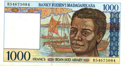 MADAGASCAR - ND (1996-04) - 1000 Francs - P 76 B - XF+ - Madagaskar