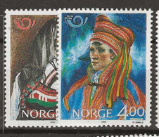 1989 MNH Norway, Mi 1017-18 Postfris** - Nuevos