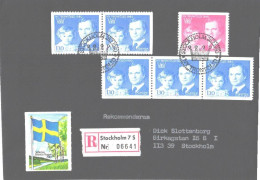 Sweden:FDC, Registered Letter NY Tronföljd, King, 1980 - Lettres & Documents