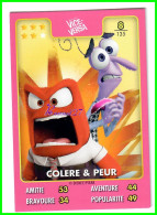 Carte Auchan Disney Pixar 2015 - VICE VERSA - N°8 COLERE ET PEUR - Disney