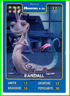 Carte Auchan Disney Pixar 2015 - MONSTRE ET CIE - N°22 RANDALL - Disney