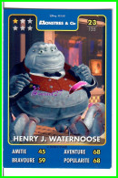 Carte Auchan Disney Pixar 2015 - MONSTRE ET CIE - N°23 HENRY J. WATERNOOSE - Disney