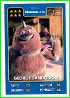 Carte Auchan Disney Pixar 2015 - MONSTRE ET CIE - N°27 GEORGE SANDERSON - Disney