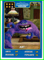 Carte Auchan Disney Pixar 2015 - MONSTRE ACADEMY- N°32 ART - Disney