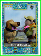 Carte Auchan Disney Pixar 2015 - LA HAUT - N°121 DUG ET RUSSELL Brillante - Disney