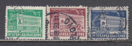 Bulgaria 1947/48 - Freimarken: Architekture, Mi-Nr.  643/45, Used - Used Stamps