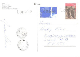 Finland:Lapalie Special Cancellation, Finnish Stamp On Postcard - Cartes-maximum (CM)