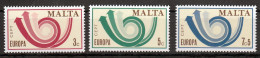 Malta  Europa Cept 1973  Postfris - 1973