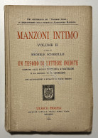 M. Scherillo - Manzoni Intimo: Un Tesoro Di Lettere Inedite - Ed. 1923 Hoepli - Altri & Non Classificati