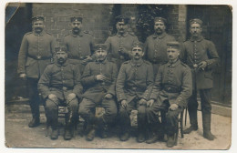 2 CPA Photo - Groupes De Militaires Allemands, Hommes De Troupe, Officiers - Guerre De 1914/18 - War 1914-18