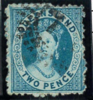 P1703 - QUEENSLAND , SG 15 , USED , SMALL THIN - Gebruikt