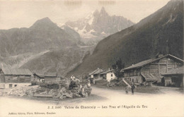 FRANCE - Vallée De Chamonix - Les Praz Et L'Aiguille Du Dru - Carte Postale Ancienne - Chamonix-Mont-Blanc