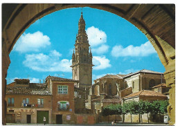 VISTA GENERAL Y TORRE CATEDRAL / GENERAL VIEW AND TOWER OF CATHEDR.- SANTO DOMINGO DE LA CALZADA / LA RIOJA.- ( ESPAÑA ) - La Rioja (Logrono)